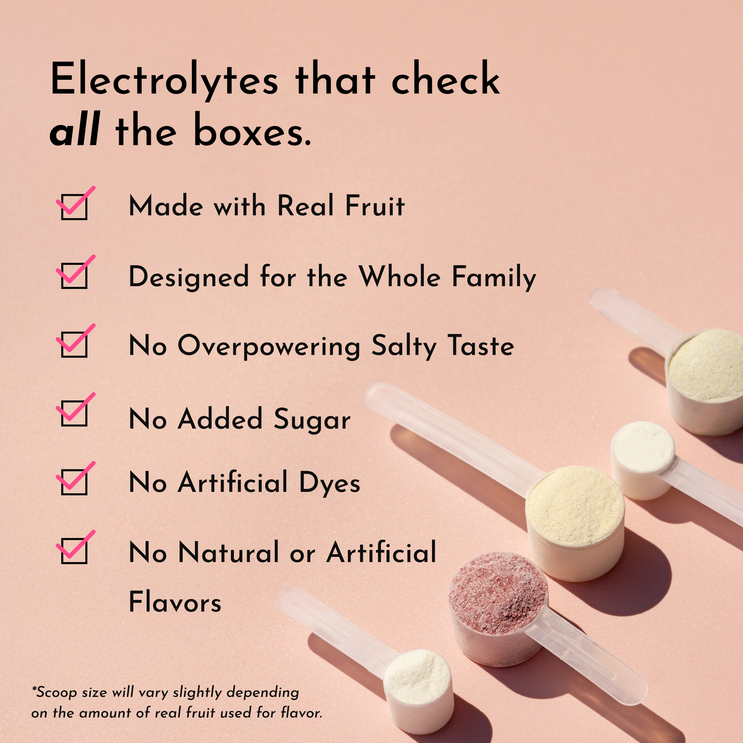 JUST INGREDIENTS Electrolytes — 10-Stick Variety Pack | Hydration Powder | Portable Drink Mix Packets