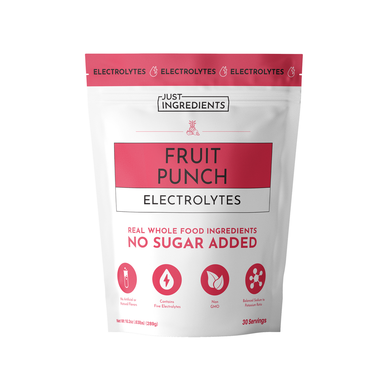 JUST INGREDIENTS Electrolytes — 10-Stick Variety Pack | Hydration Powder | Portable Drink Mix Packets