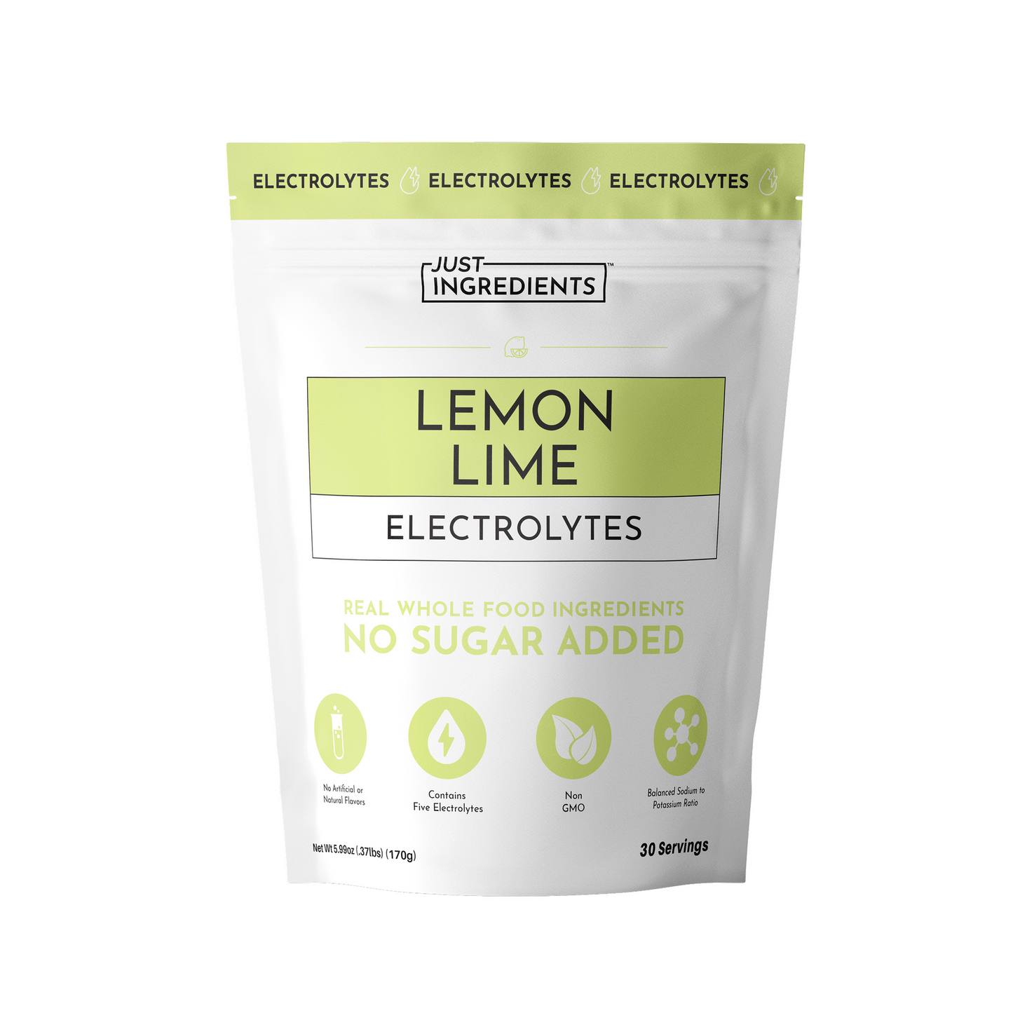 JUST INGREDIENTS Electrolytes — 10-Stick Variety Pack | Hydration Powder | Portable Drink Mix Packets