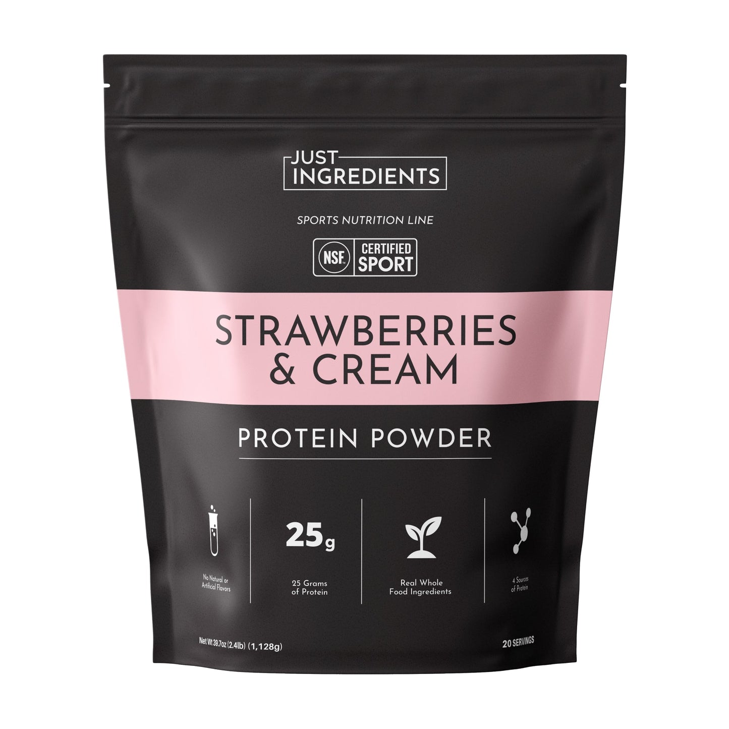 JUST INGREDIENTS Protein Powder — 20-serving blend to support muscle recovery and energy replenishment*