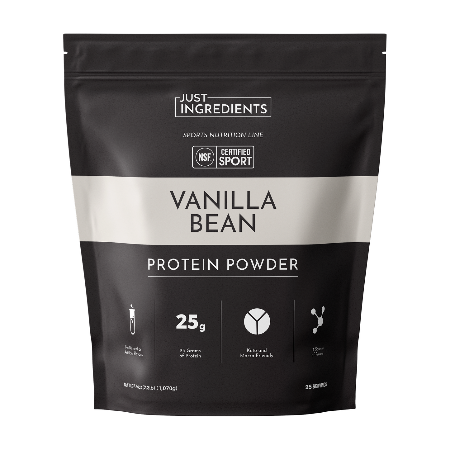 JUST INGREDIENTS Protein Powder — 20-serving blend to support muscle recovery and energy replenishment*